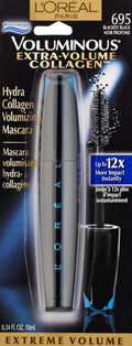 L��Or��al Paris Voluminous Extra-Volume Collagen Waterproof Mascara, Blackest Black, 0.34 Ounces