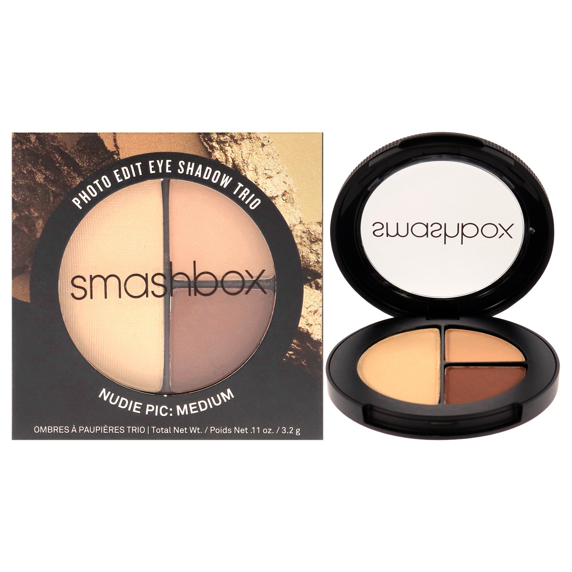Photo Edit Eye Shadow Trio - Medium by SmashBox for Women - 0.11 oz Eye Shadow